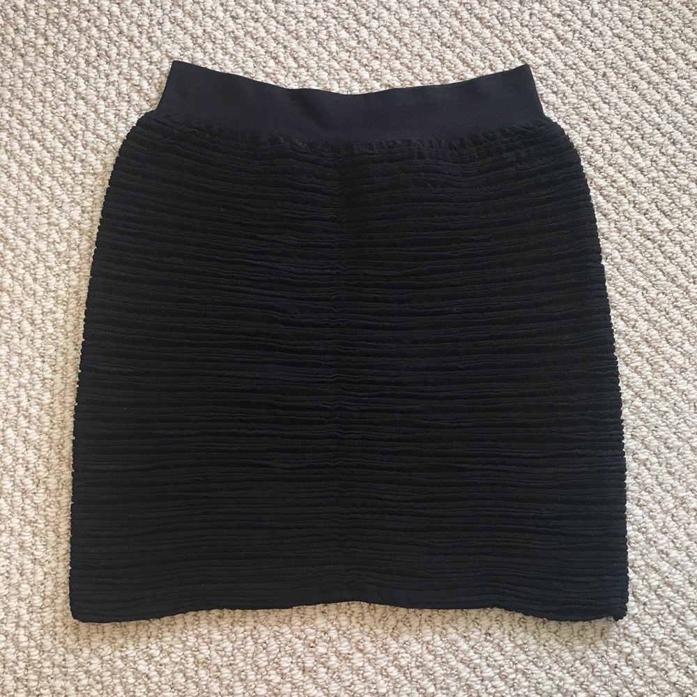 Black Stretchy Mini Skirt